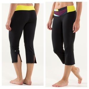 Lululemon Gather & Crow Split Hem Crop Leggings